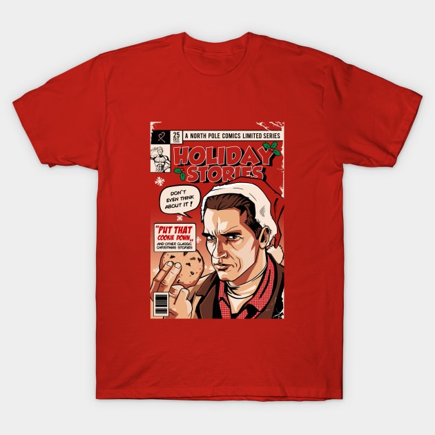 Holiday Stories (red) T-Shirt by BER